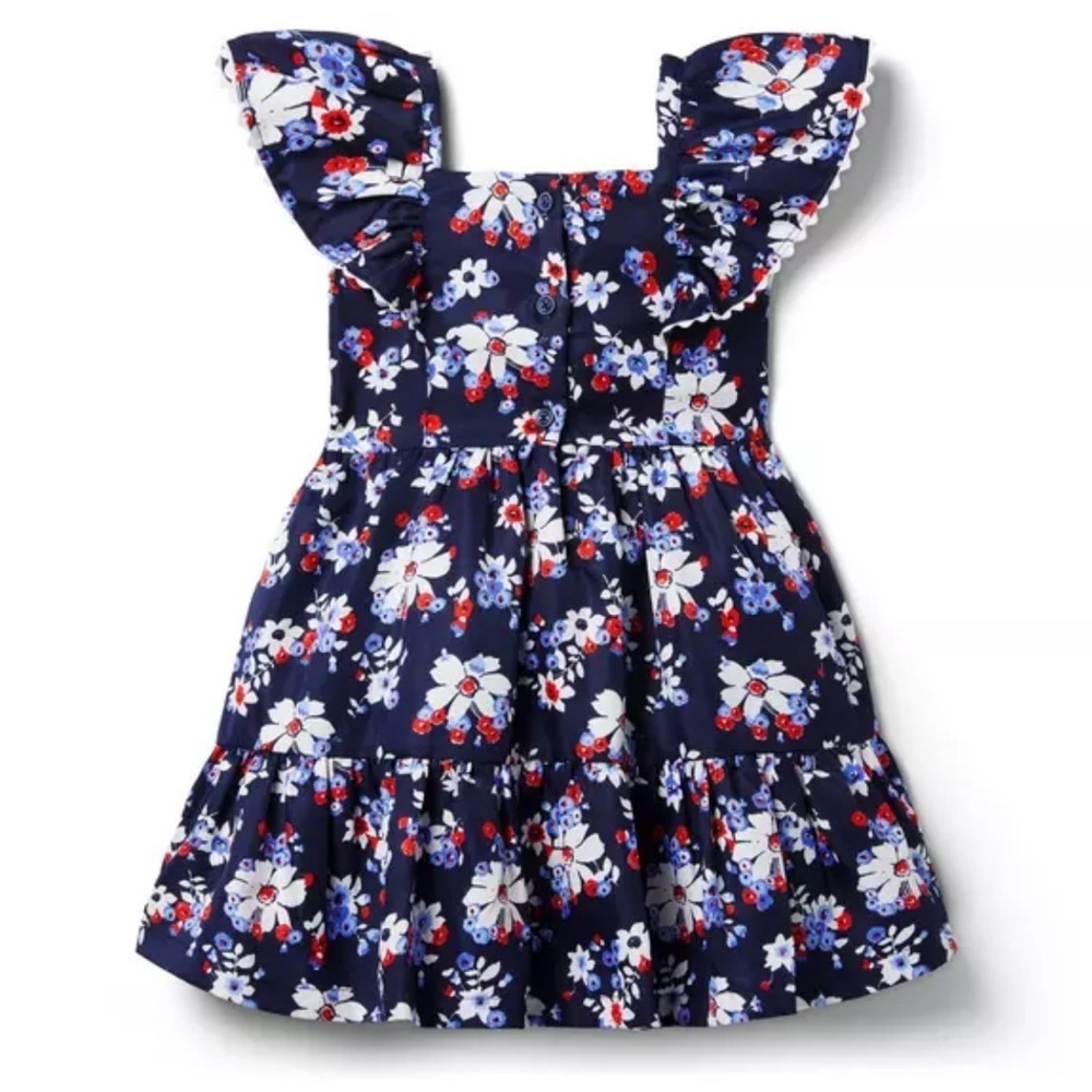 Janie and Jack Floral Flutter Sleeve Dress
Size 10